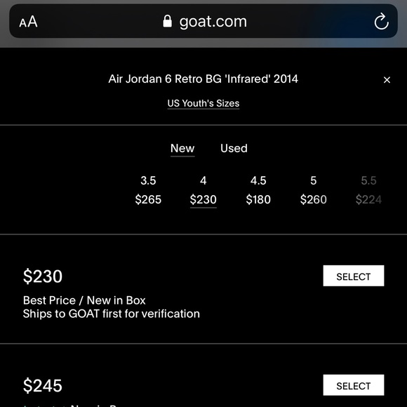 Air Jordan 6 Retro BG 'Infrared' 2014 VNDS Size 4y - Picture 10 of 10